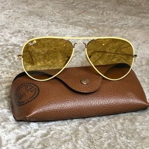Authentic Ray-Ban aviator sunglasses